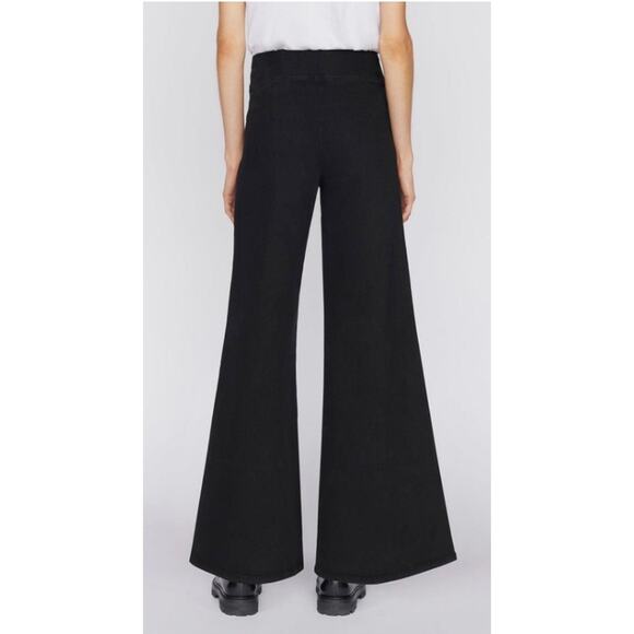 Frame The Jetset Wide Leg in Sheen Noir - Picture 10 of 14